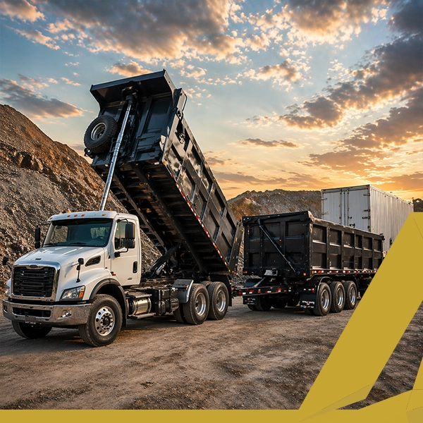 Dump trucks & trailers for transportation